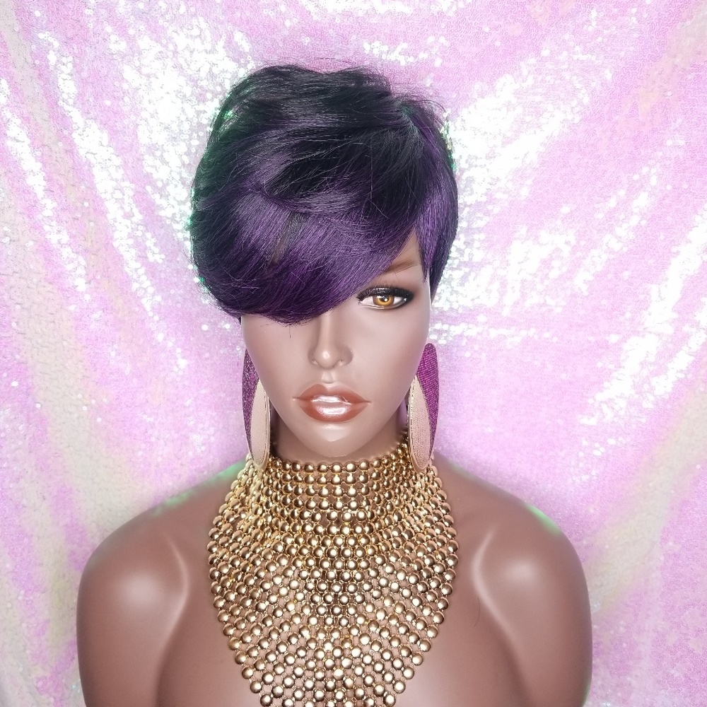 Sassy Bang Cut Feather Style Full Cap Wig